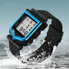 SANDA 388 Fashionable Square Outdoor Sports Leisure Watch Men's And Women's Multi-Functional Waterproof Luminous Electronic Watch(Black)