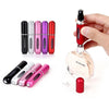 5ml Portable Mini Aluminum Refillable Perfume Bottle Atomizer Cosmetic Container, Random Color Delivery
