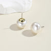 E2208-1 White Pearl Stud Earrings Jewelry