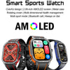 LEMFO HK56 2.06 inch BT5.3 IP68 Sport Smart Watch, Support Bluetooth Call / Message Notification / Heart Rate / Blood Pressure Health Monitor(Orange)