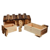 Magic Compartment Wooden Puzzle Box with Secret Drawer, Size: L