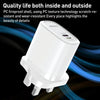 Yesido YC43 PD 20W USB-C / Type-C + 8 Pin Travel Charger with 1m Type-C to 8 Pin Cable, UK Plug(White)