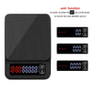 Household Hand-Pushed Coffee Scale USB-Powered Smart Kitchen Scale With Timing, Specification: 10kg/1g