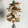 Parrot Corn Husk Chew Swing Toy - Colourful, 20cm, Small/Medium Birds