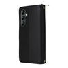 For Samsung Galaxy A14 Nine-card Slots Zipper Wallet Bag Leather Phone Case(Black)