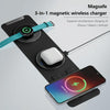 H34 15W 3 in 1 MagSafe Magnetic Folding Wireless Charger(White)