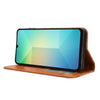 For Samsung Galaxy A06 5G Magnetic Buckle Retro Texture Leather Phone Case(Brown)