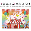 210x150cm Children Birthday Background Cloth Carnival Gay Party Birthday Theme Background Banner Circus Background Hanging Flag