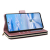 For Samsung Galaxy A33 5G Nine-card Slots Zipper Wallet Bag Leather Phone Case(Rose Gold)