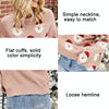 Autumn and Winter Christmas Ladies Sweater Sheath Knit Top, Size: L(Red)