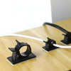 100 PCS Y-2225  Adjustable Self-Adhesive Wire Fixing Cable Organizer (Black)