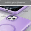 For iPhone 11 Pro Max MagSafe Frosted Translucent TPU + PC Full Coverage Phone Case(Dark Purple)