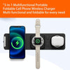 3-In-1 Magsafe Folding Wireless Charger Portable Wireless Fast Charging(Orange)