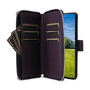 For Samsung Galaxy S23 Ultra 5G Nine-card Slots Zipper Wallet Bag Leather Phone Case(Dark Purple)