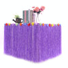 Hawaiian Table Dress Seaside Party Festive Bazaar Table Decorations, Size: 276x30cm(Purple)