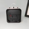 Candy Color Office Home Student Square Alarm Clock(Black)