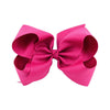 5 PCS 6 Inch Colorful Kids Girls Big Solid Ribbon Hair Bow Clips(14)