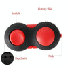 3 PCS Decompression Handle Toys Novelty Finger Sports Handle Toy, Colour: Black Yellow (with Color Box Lanyard)