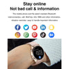 AK32 1.36 inch IPS Touch Screen Smart Watch, Support Bluetooth Calling/Blood Oxygen Monitoring,Style: Silicone Watch Band(Black)