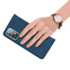 For Xiaomi Redmi 10 Frosted Business Magnetic Horizontal Flip PU Leather Case with Holder & Card Slot & Lanyard(Blue)
