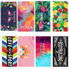 Sports Fitness Swimming Bath Towel Printed Double-Sided Velvet Absorbent Quick-Drying Beach Towel, Size: 155x80cm (Soft Lightning)