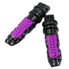 Motorcycle Off-Road Car Accessories Modified Aluminum Alloy Non-Slip Foot Pedal(Purple)