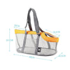 Breathable Dog Carrier Bag, Grey/Black, Small Dogs (0901A)
