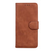 For Asus Zenfone 9 Skin Feel Pure Color Flip Leather Phone Case(Brown)