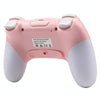For Nintendo Switch Pro Wireless Bluetooth Handle with Macro Programming & Somatosensory Wake-up(White Pink)