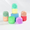 Beauty Capsule Tool Facial Massage Cleansing Silicone Compress Ice Compartment Mold(Purple Green)