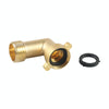 RV Water Inlet Check Valve Set with 90 Degree 3/4 Connector Adapter(Yellow)
