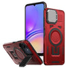 For Samsung Galaxy A05 Shield Frame Holder MagSafe Phone Case(Red)