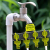 Garden Lawn Watering EU Threaded Faucet One Input Four Output Valve Diverter(Green And Gray)