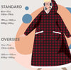 Lazy Blanket Lambswool TV Blanket Wearable Blanket, Size: Length 150CM(Black)
