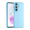 For Samsung Galaxy A35 5G Frosted Translucent TPU Hybrid PC Full Coverage Phone Case(Blue)