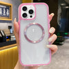 For iPhone 11 Pro 3 in 1 Airbag CD Texture MagSafe Phone Case(Pink)