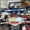 Motorcycle Aluminium Alloy Adjustable Reinforce Bar Balance Bar Motorbike Parts (Blue)