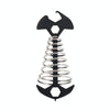 5 PCS Multifunctional Outdoor Camping Fishbone Nail Spring Hook Wind Rope Buckle(Black)