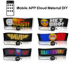 10.2x34.8cm20 x 64 LEDs Car Flexible Display Advertising Screen APP Bluetooth Smart Screen