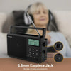 Retekess TR638 LCD Digital Display Full-Band Bluetooth FM Radio Support External Antenna(US Plug)