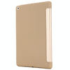 For iPad 10.2 2021 / 2020 / 2019 GEBEI Shockproof Horizontal Flip Leather Case with Three-folding Holder(Gold)