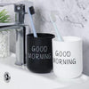 Household Handy Cleaning Mouthwash Cup Couple Washing and Brushing Cup(Black)