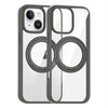 For iPhone 13 High Transparency 360 Degree Rotating Holder MagSafe Phone Case(Titanium Gray)
