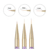 Monja 7/9/11mm 3 PCS/set Brush Liner Flower Grid Image Painting Acrylic Handle Drawing Pen Manicure Tool(Powder Drill)