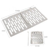 Stainless Steel Folding Barbecue Net  Portable BBQ Picnic Accessories, Size:L 35.8x20CM
