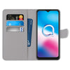 For Alcatel 3X 2020 Coloured Drawing Cross Texture Horizontal Flip PU Leather Case with Holder & Card Slots & Wallet & Lanyard(Dick Rose Wolf)