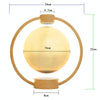 Magnetic Levitation Bluetooth Speaker Ornament Desktop Ambient Glow Night Lights, Style: Light Pattern Moon(AU Plug)