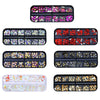 12 Grid Flat Bottom Shaped Nail Rhinestones Nail Decoration, Specification: 22