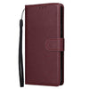 For Samsung Galaxy S25+ 5G 3-Card Slots Multifunctional Leather Phone Case(Wine Red)