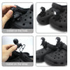 1pair Universal LED Cave Shoe Light Night Riding Dog Walking Camping Shoe Lamps(Black)
